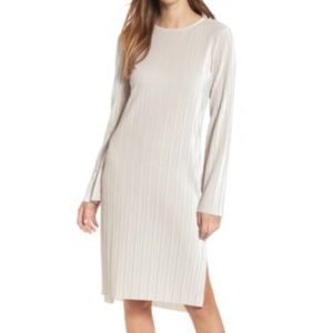 Leith Nordstrom Dress champagne accordion style